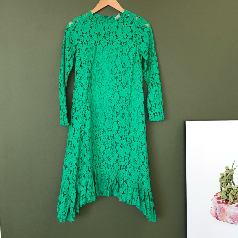 ASOS Green Lace Midi - Picture 3 of 5